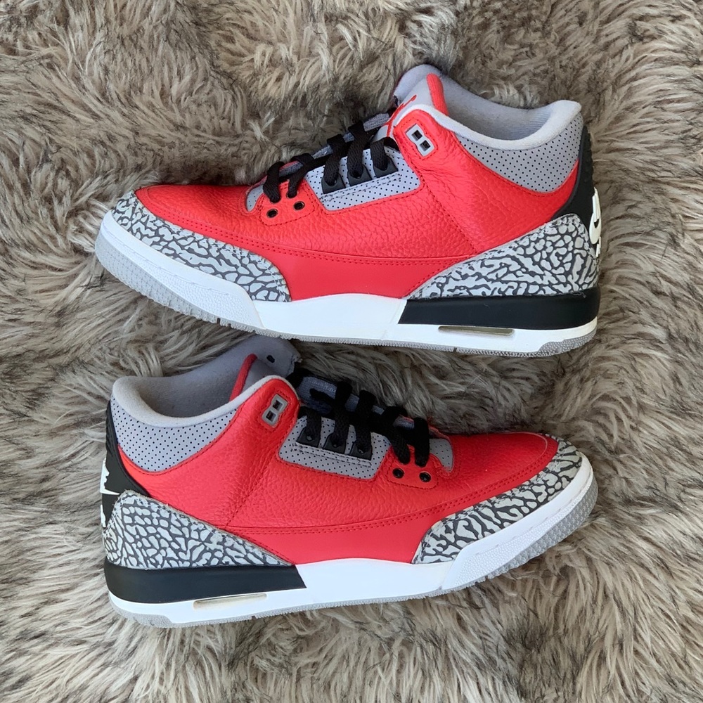 Retro air Jordan 3 SE III fire red cement 8 6.5